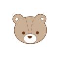 クマのぬいぐるみの顔