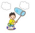 虫とり網の男の子