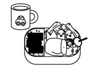 お弁当とマグカップ