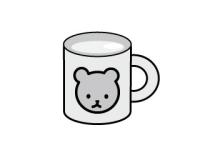 クマのマグカップ