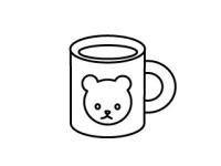 クマのマグカップ
