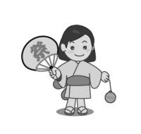 浴衣の女の子(お祭り)