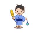 浴衣の男の子(お祭り)