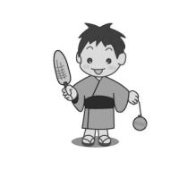 浴衣の男の子(お祭り)