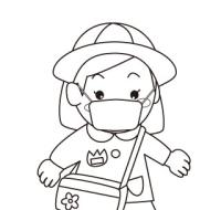 マスクの園児【女の子】