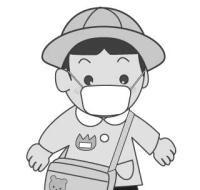マスクの園児【男の子】