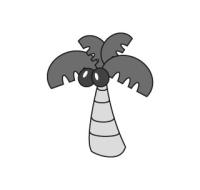 ヤシの木キャラクター