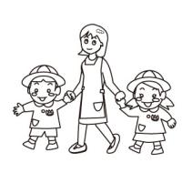 保母さんと園児