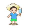 アイスキャンディを食べる男の子
