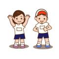体育着の子供達