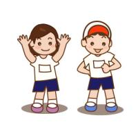 体育着の子供達
