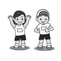 体育着の子供達