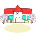 さくら咲く春の園舎【幼稚園・保育園】