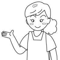 案内するお母さん【保母さん】