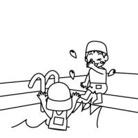 プールで遊ぶ子供達