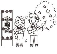 中学・高校卒業式(二人そろって)