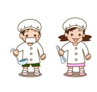 給食当番 給食着 無料こどもイラスト図鑑